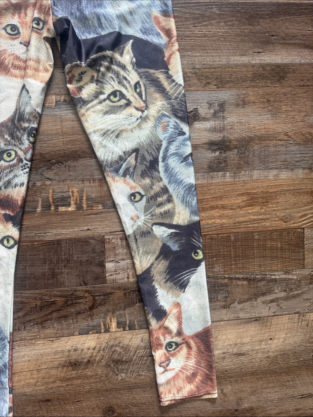 Cat Print Kids/Adult Leggings in Multicolor - Picture 8 of 8